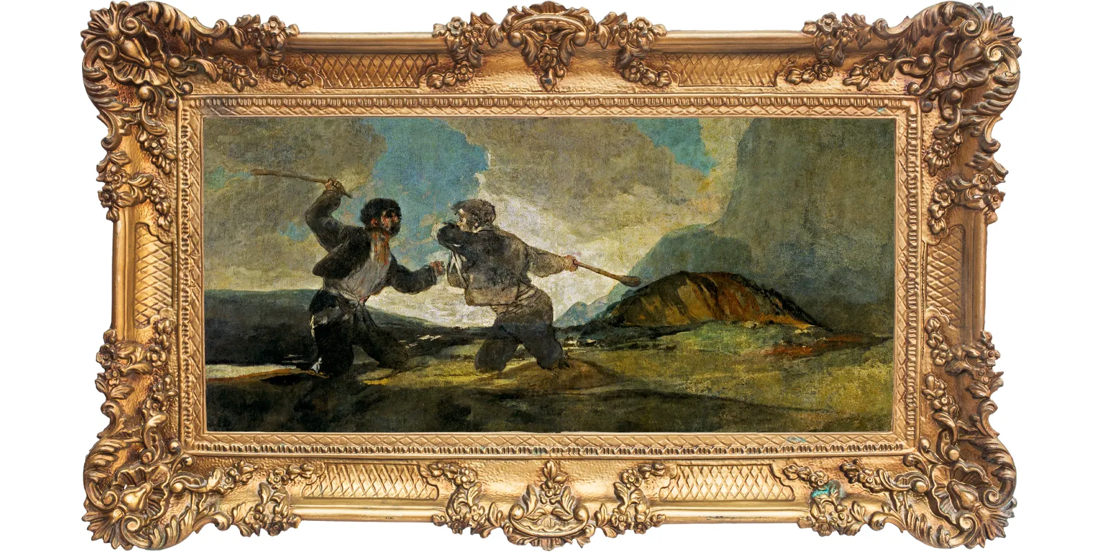 Cuadro De Goya Duelo a garrotazos