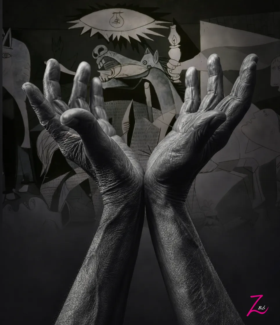 Las manos de Picasso sobre el Guernica