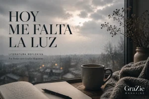Portada de Hoy me falta la luz, pieza de Literatura Reflexiva de GraZie Magazine.
