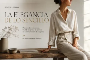 La elegancia de lo sencillo, una mirada a la moda entendida como actitud y forma de vivir.