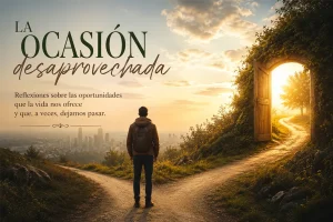 La ocasión desaprovechada, una reflexión de Ángel Gutiérrez Sanz sobre las oportunidades de la vida.