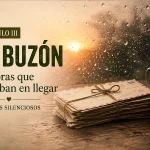 Cartas antiguas junto a un reloj de bolsillo y una taza, portada del capítulo III de El buzón.