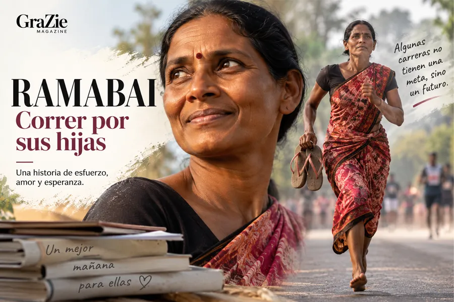 00-ramabai-correr-por-sus-hijas-grazie-magazine Ramabai Ranveer corriendo descalza con sus chancletas en la mano por sus hijas