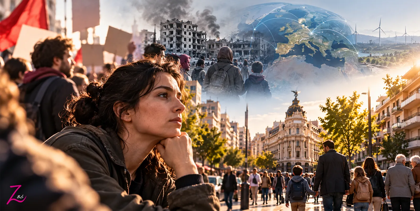 Persona reflexionando sobre política, sociedad y convivencia