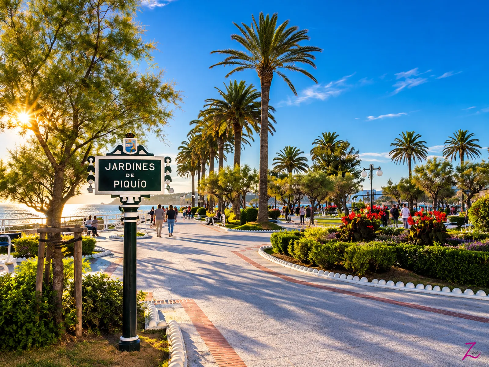 Jardines de Piquío en Santander, junto al paseo marítimo de El Sardinero.